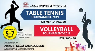 Anna University Zone-1 Tournament 2019 For Women’s