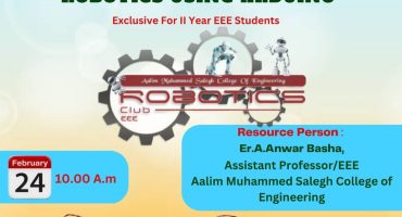 One day workshop on Robotics using aurdino