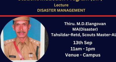 SIP Lecture Disaster Management