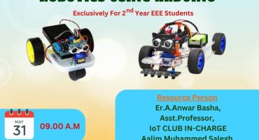 HANDS-ON TRAINING ON ROBOTICS USING ARDUINO